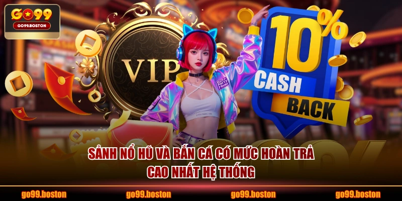 Sảnh Nổ Hũ và Bắn Cá có mức hoàn trả cao nhất hệ thống
